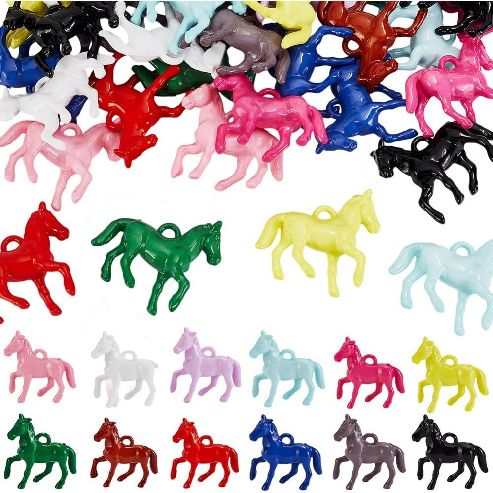 48pcs Opaque Acrylic Pendants  - Resin Craft Kit 评论和价格