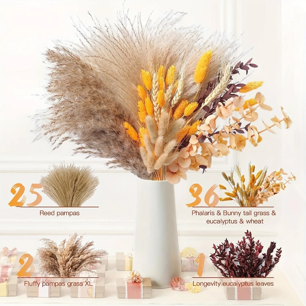 80Pieces Natural Dried Flowers - Dried Flower Bulk 评论和价格
