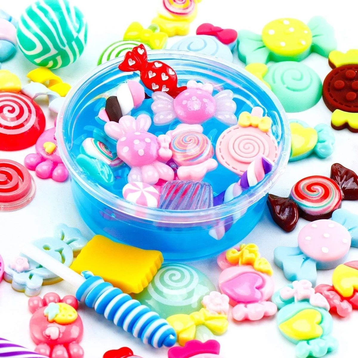 30pcs Random Candy Slime Charm - Resin Craft Material 评论和价格