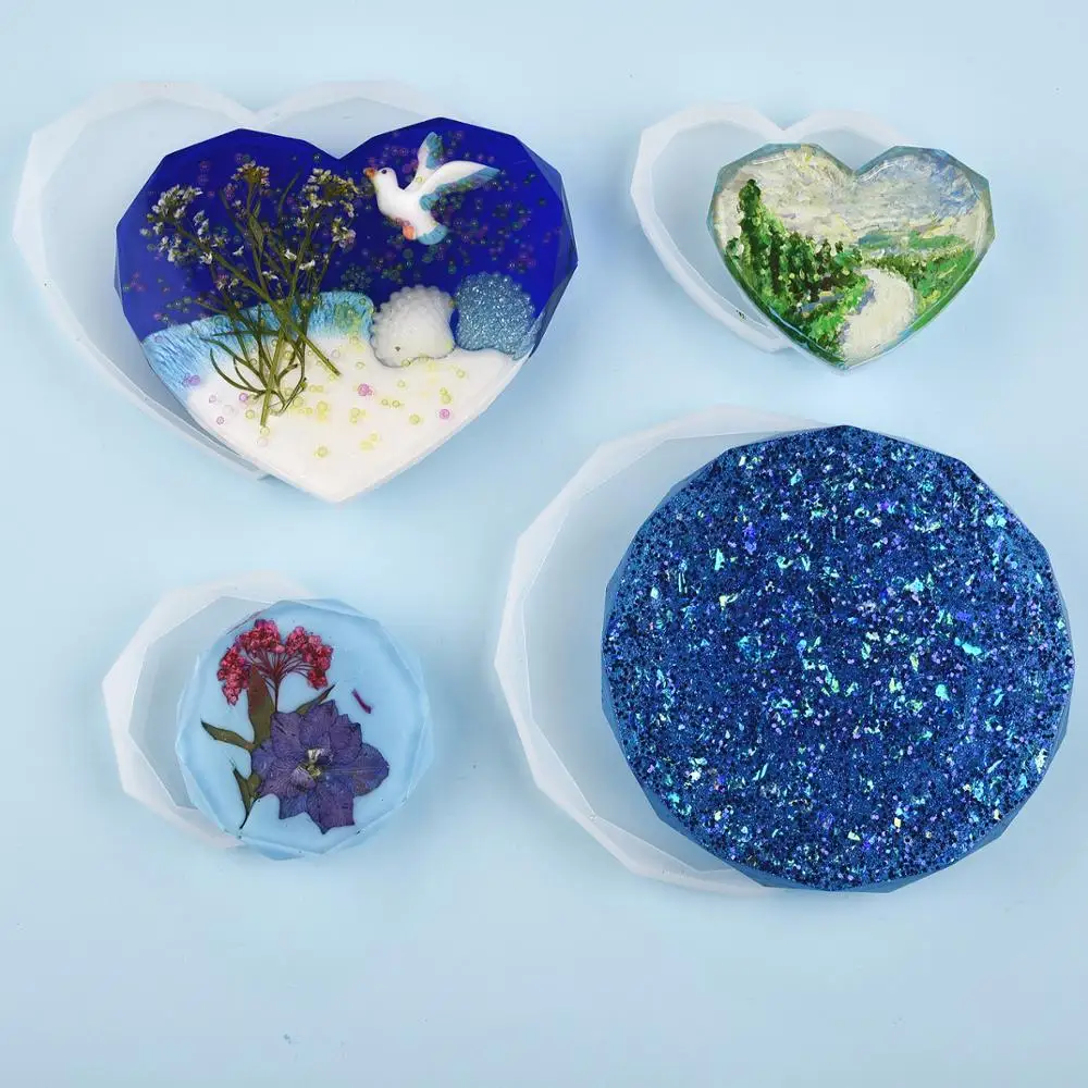 Resin Coaster Silicone Mold Ca - Coaster Mold Round 评论和价格
