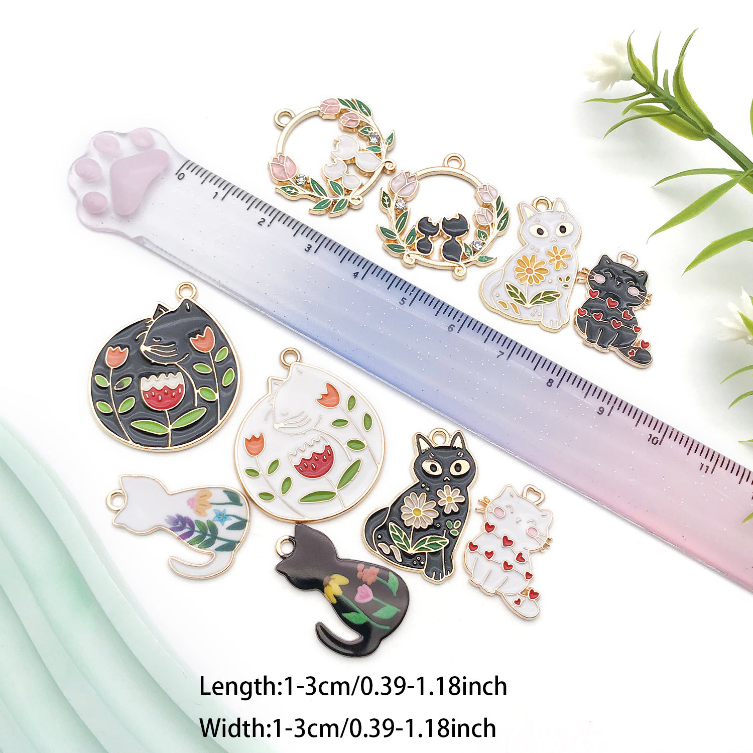 5/10pcs Resin Popular Cat Char - Resin Craft Material 评论和价格