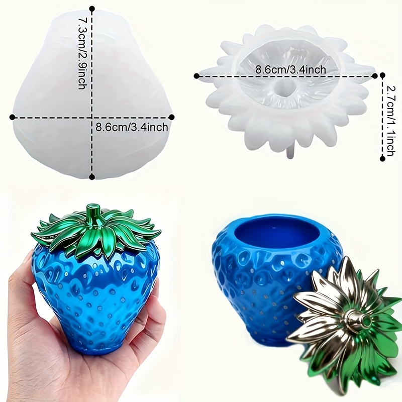 1 Piece of Strawberry Can Resi - Resin Craft Ideas 评论和价格