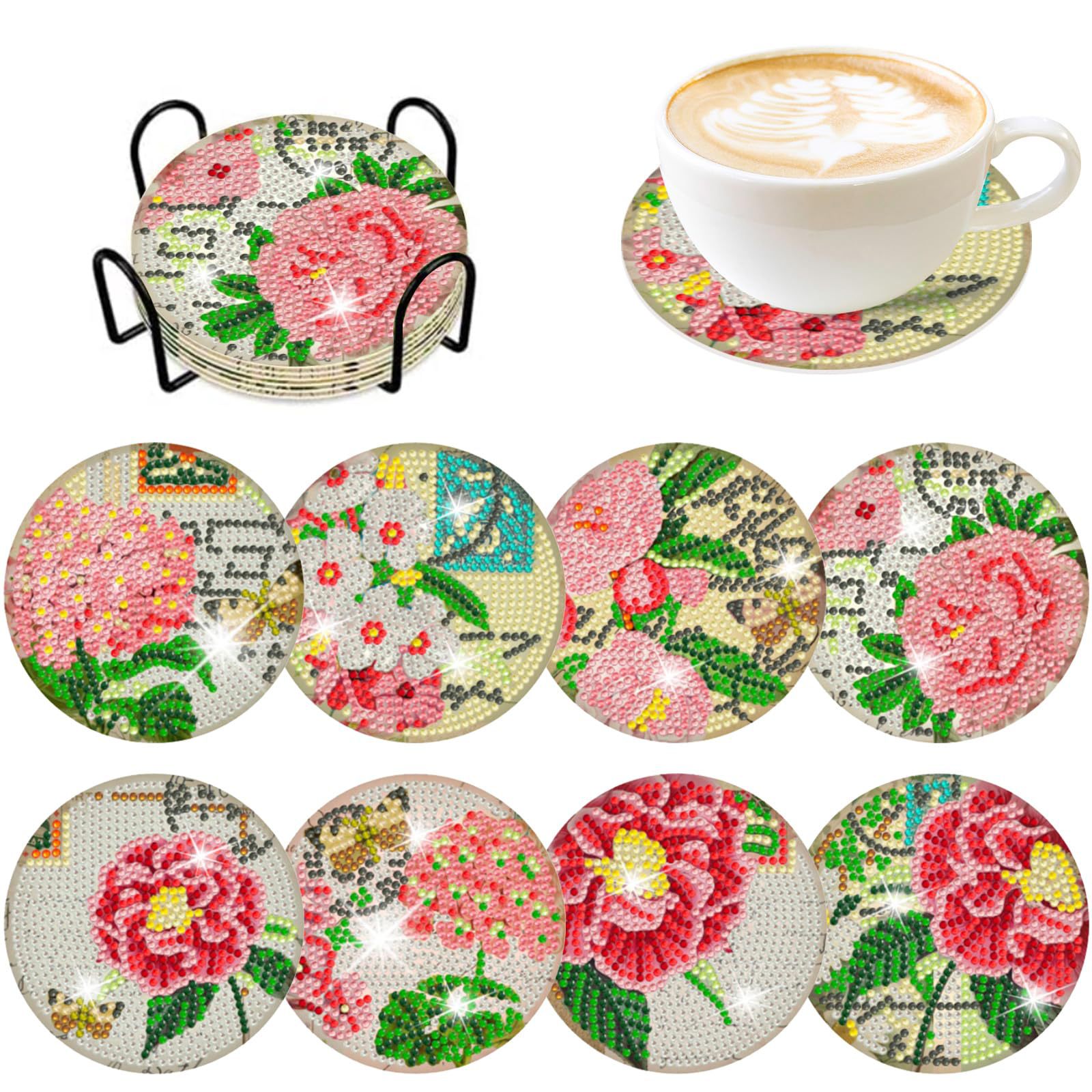RUOPOTY 8pc/sets Diamond Paint - Resin Craft For Beginners 评论和价格