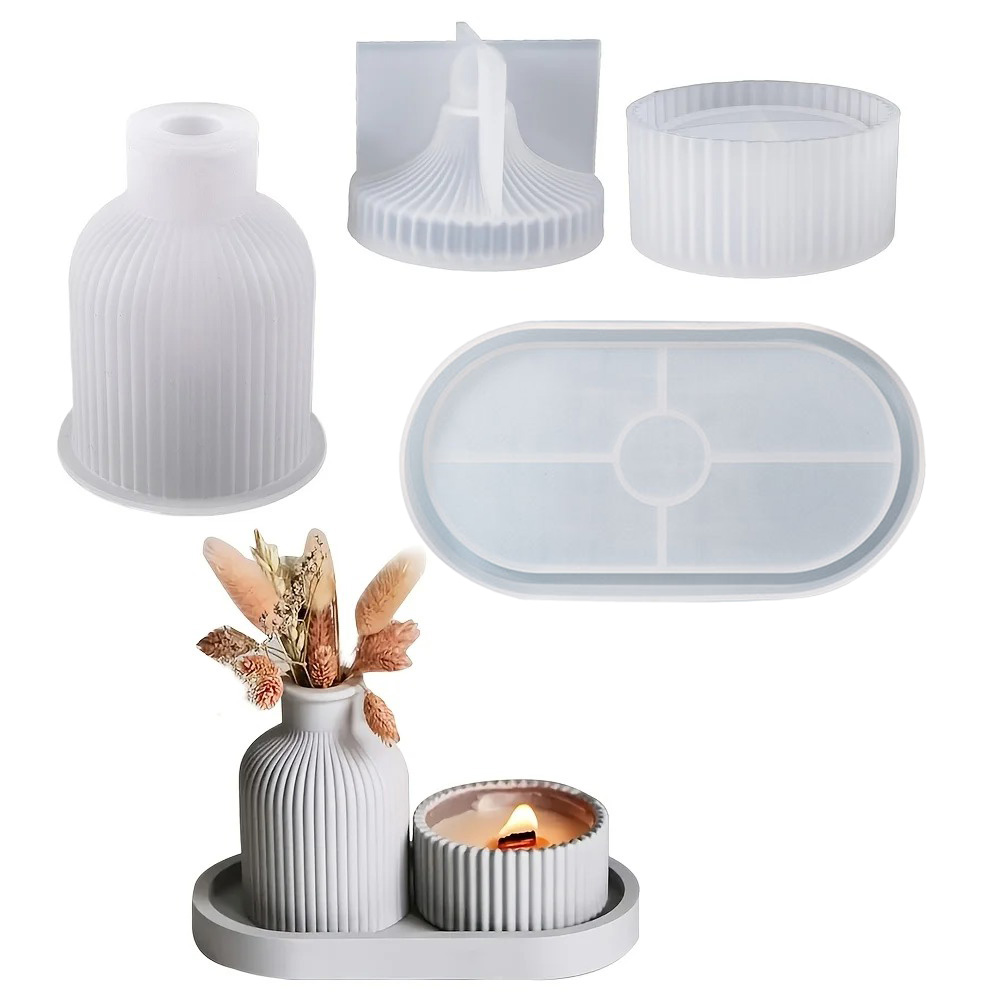 4pcs Silicone Molds Oval Tray  - Silicone Mold Tray 评论和价格