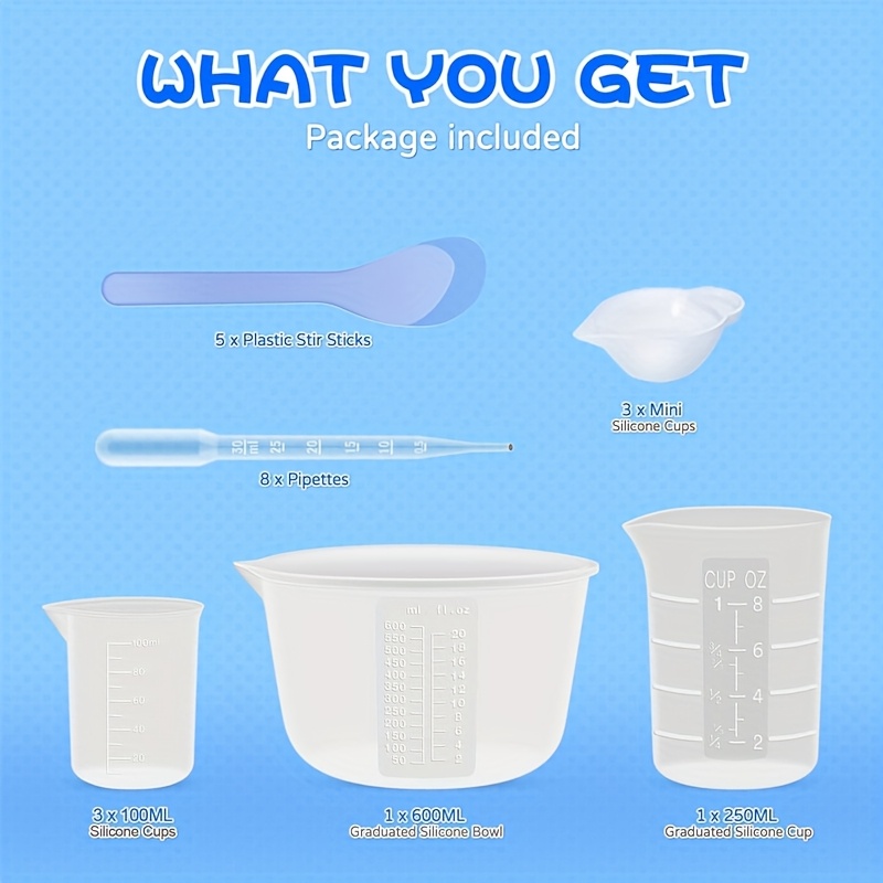 Silicone Resin Mixing Measurin - Mixing Cup Silicone 评论和价格
