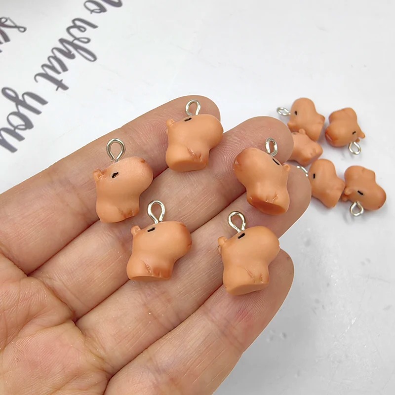 10pcs Cute Small Capybara Char - Resin Craft Projects 评论和价格