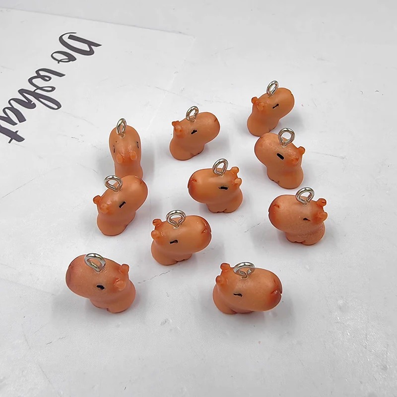 10pcs Cute Small Capybara Char - Resin Craft Projects 评论和价格