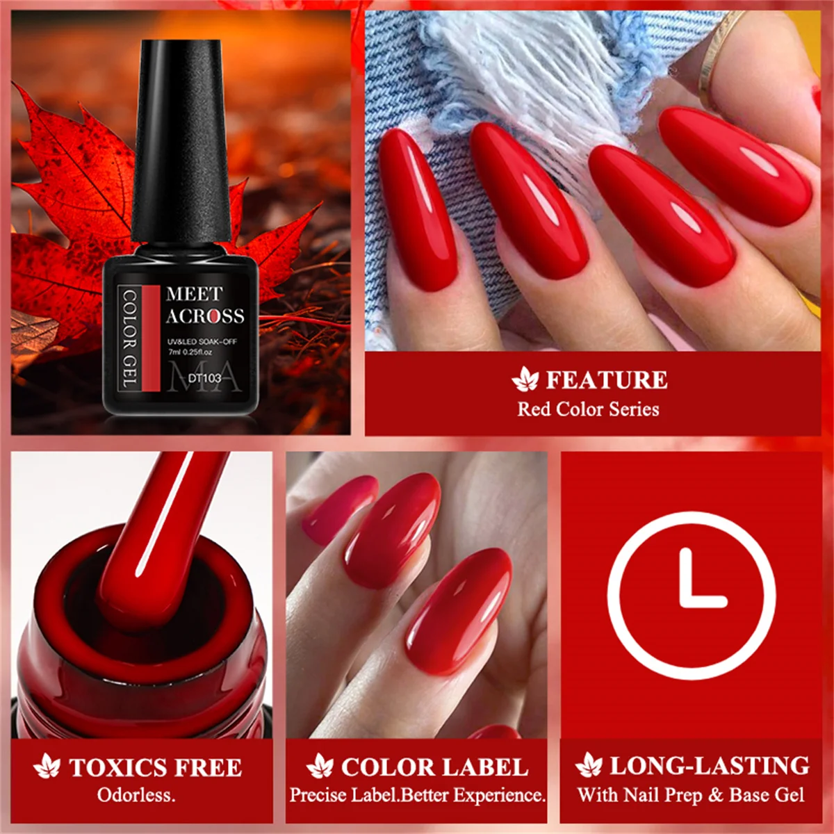 8pcs Gel Nail Polish Set HEMA  - Resin Glitter Pack 评论和价格