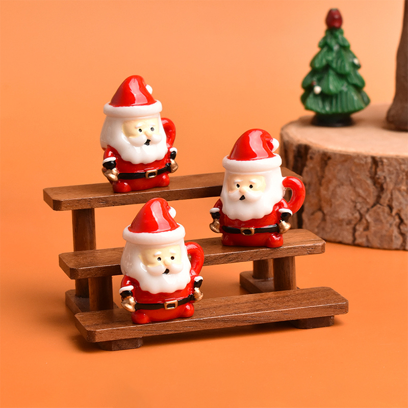 Mini Santa Teacup Ornament - R - Resin Craft Material 评论和价格