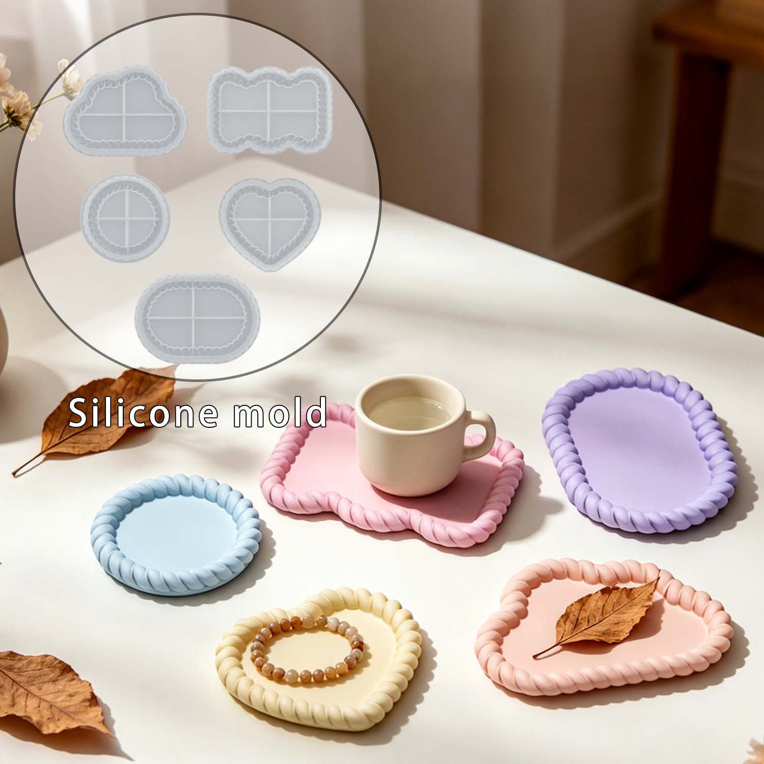 A variety of jute coaster sets - Serving Tray Mold 评论和价格