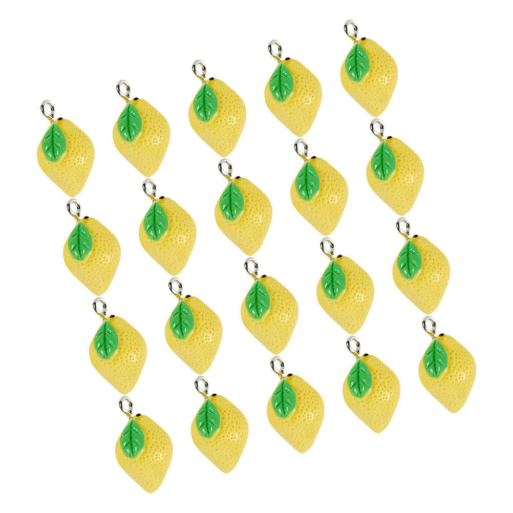20Pcs Lemon Resin Charms DIY J - Resin Craft Supplies 评论和价格