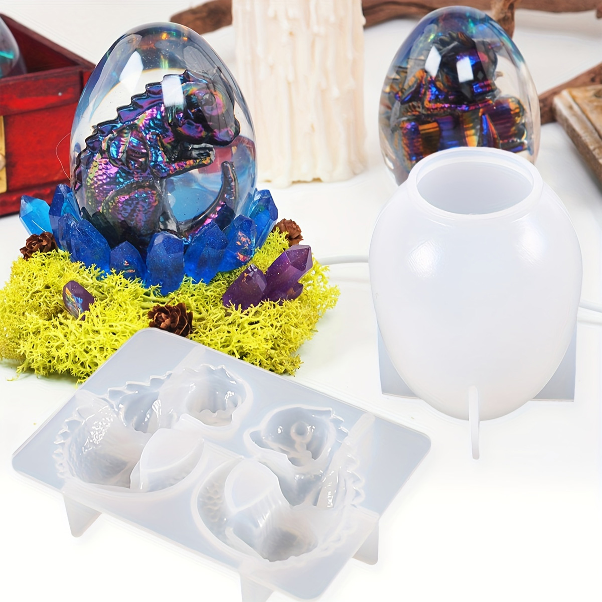 Silicone Dragon Egg Molds, 2-P - Resin Craft Ideas 评论和价格