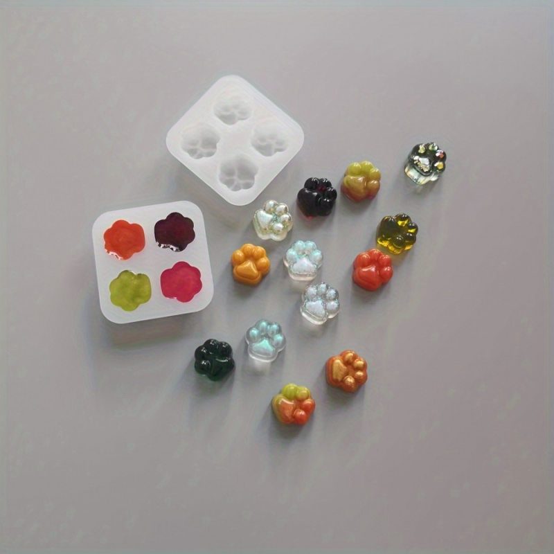 1Cat Paw Pattern Silicone Mold - Resin Craft Ideas 评论和价格