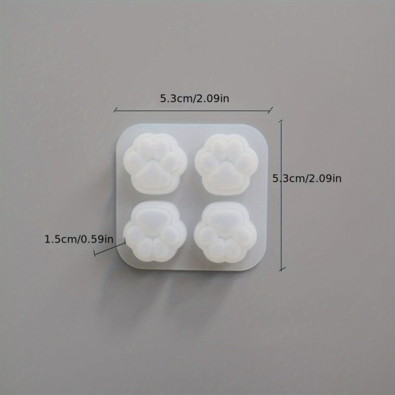 1Cat Paw Pattern Silicone Mold - Resin Craft Ideas 评论和价格