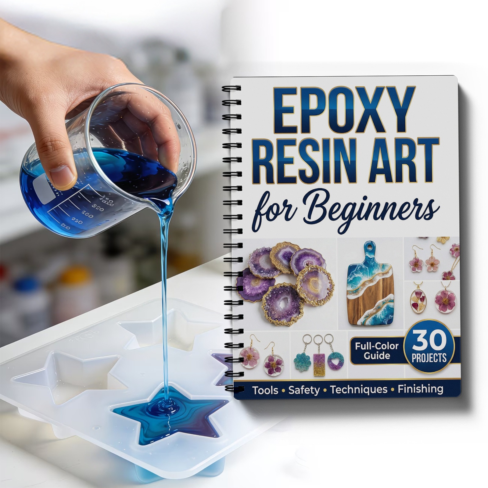 Epoxy Resin Art Book Guide Lea - Resin Craft For Beginners 评论和价格