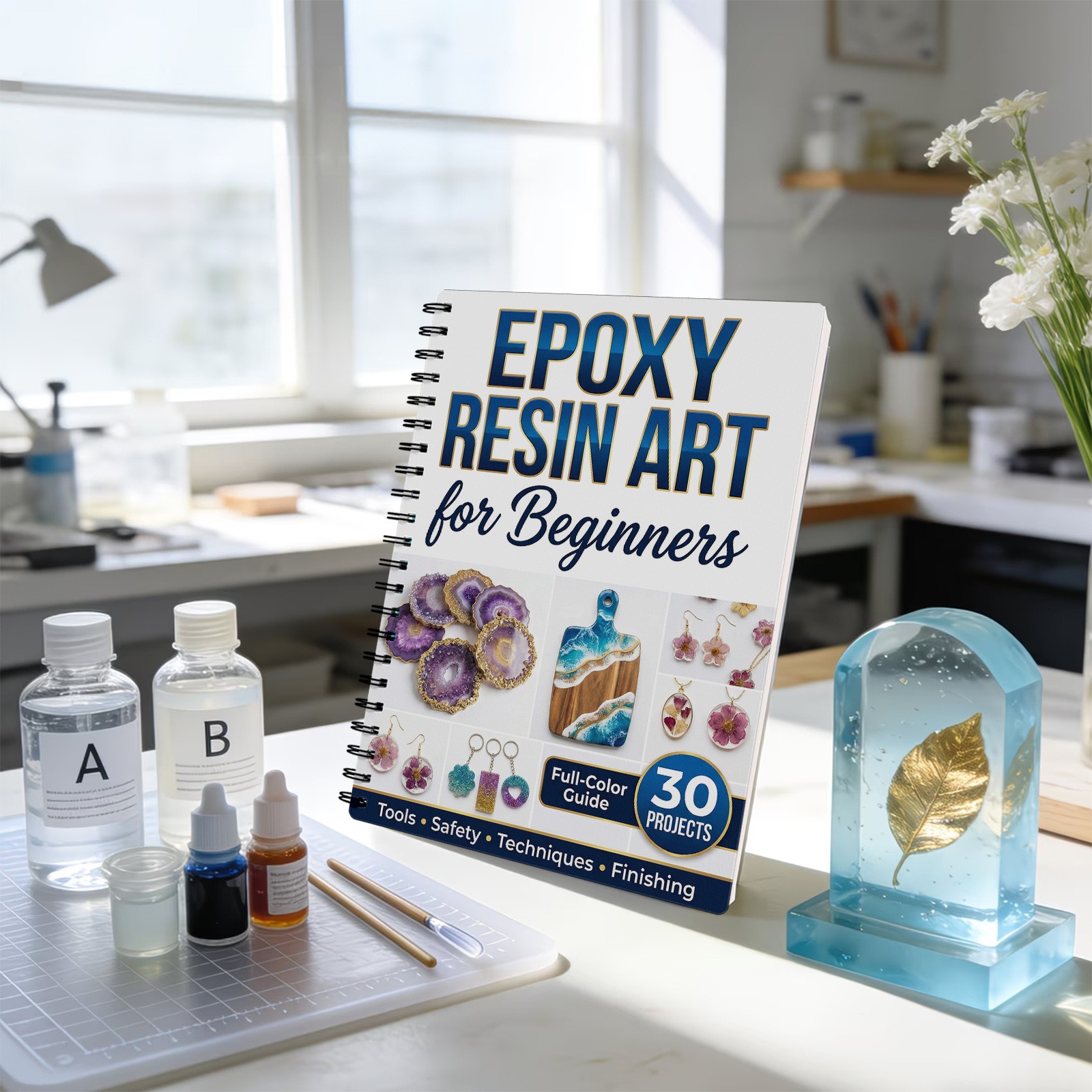 Epoxy Resin Art Book Guide Lea - Resin Craft For Beginners 评论和价格