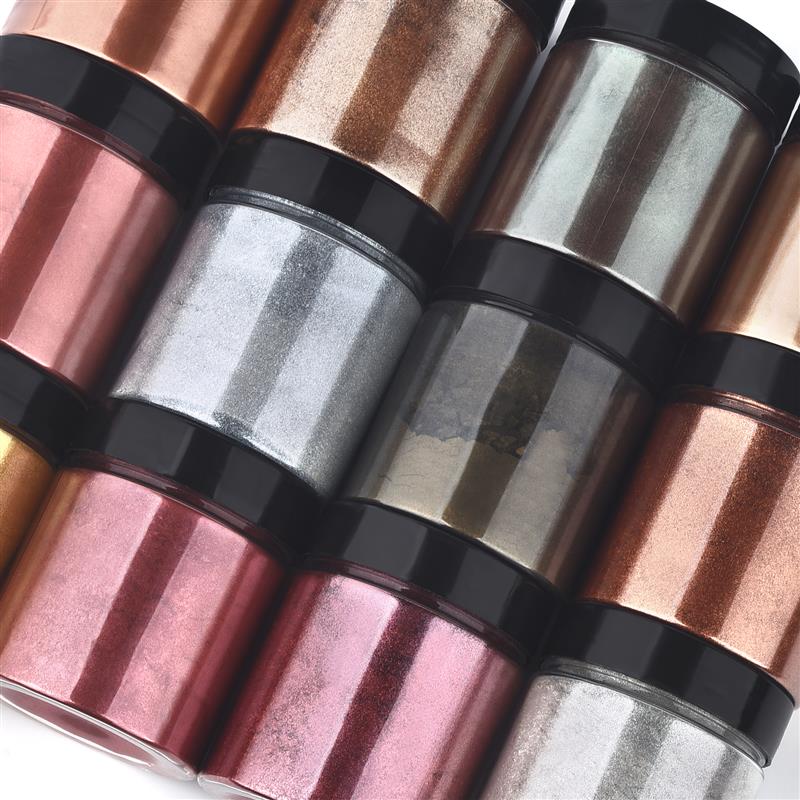 50g Shimmer Metallic Gold Silv - Resin Pigment Set 评论和价格