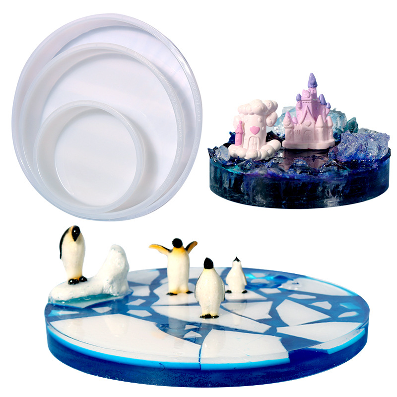 Large Round Tray UV Resin Mold - Coaster Mold Round 评论和价格