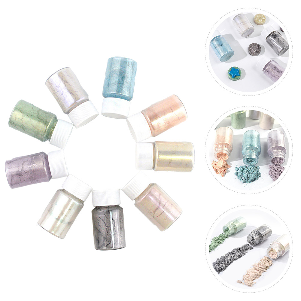 9Pcs Mica Pigment Powder Set G - Resin Pigment Set 评论和价格