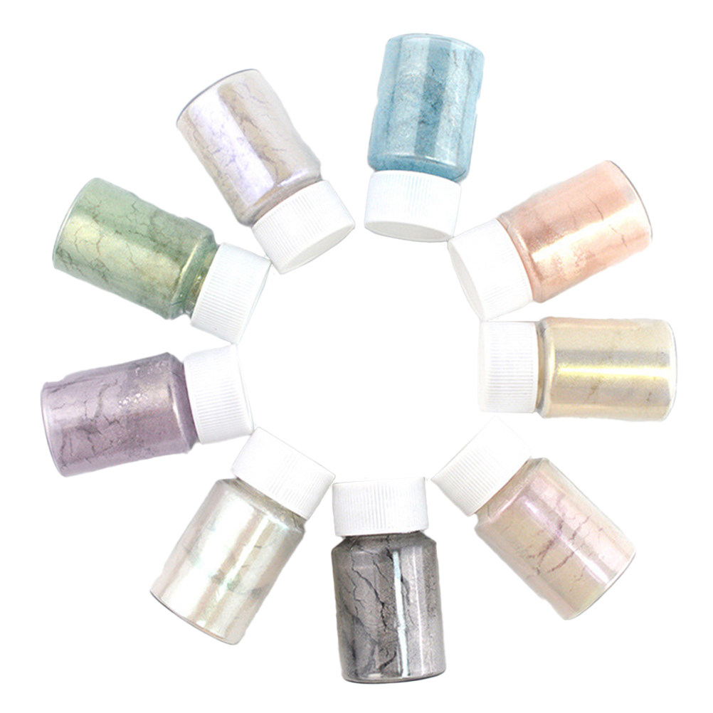 9Pcs Mica Pigment Powder Set G - Resin Pigment Set 评论和价格