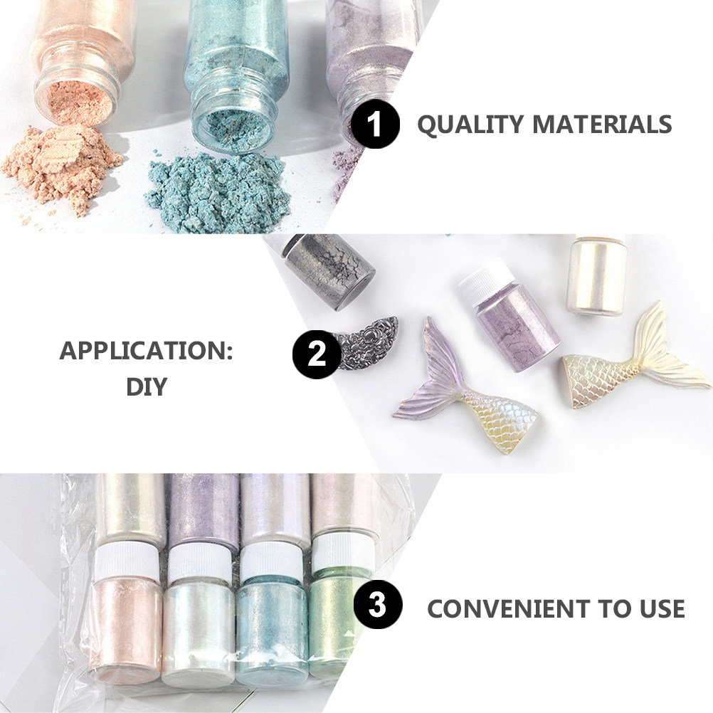9Pcs Mica Pigment Powder Set G - Resin Pigment Set 评论和价格