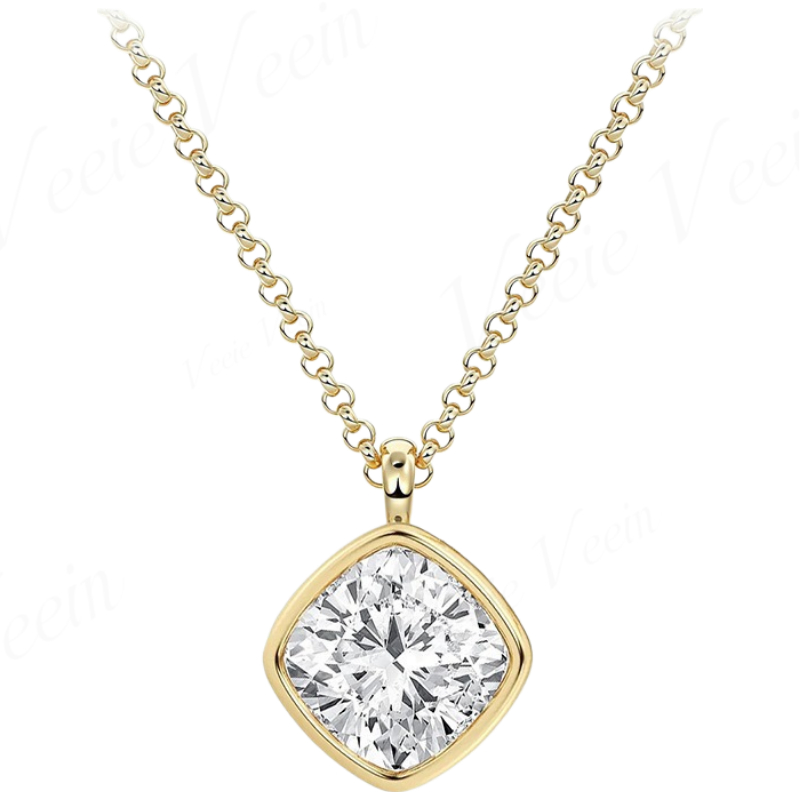 Veeie Veein Jewelry 3ct Irregu - Bezels Set Pendant 评论和价格