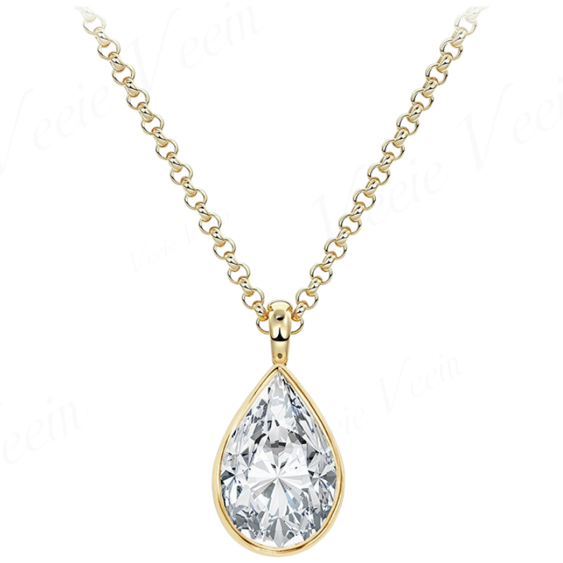 Veeie Veein Jewelry 3ct Irregu - Bezels Set Pendant 评论和价格
