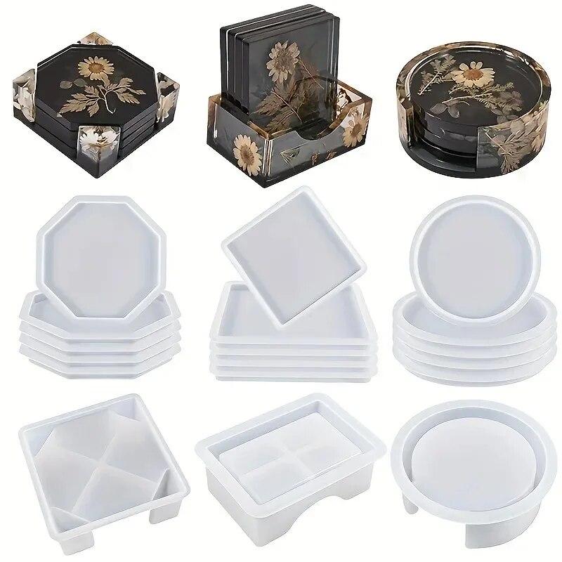 Coaster Resin Molds Set Includ - Serving Tray Mold 评论和价格