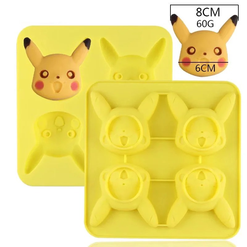 New Pikachu Silicone Chocolate - Silicone Mold Tray 评论和价格