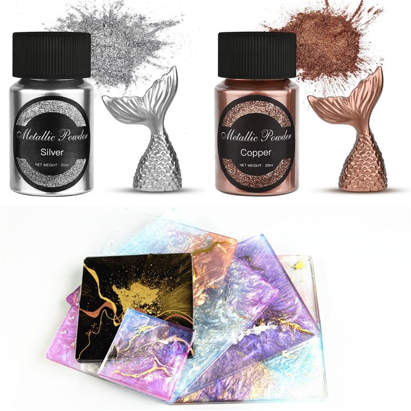 20 Ml Shimmer Metallic Gold Si - Resin Pigment Set 评论和价格