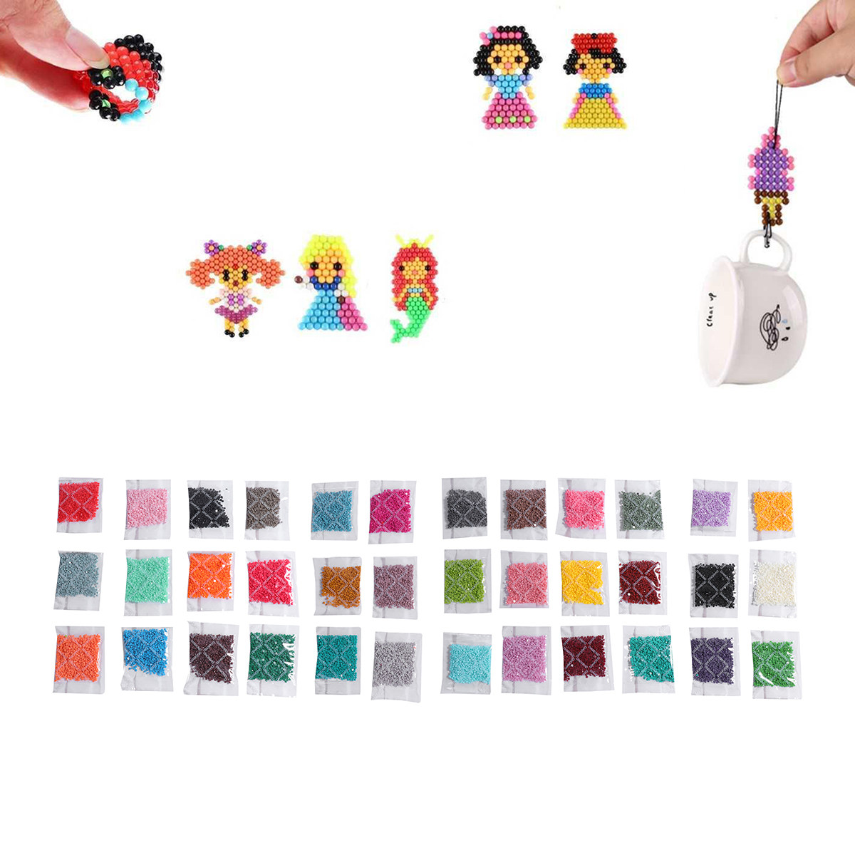 36pcs Round Diamond Set Resin  - Resin Craft Kit 评论和价格