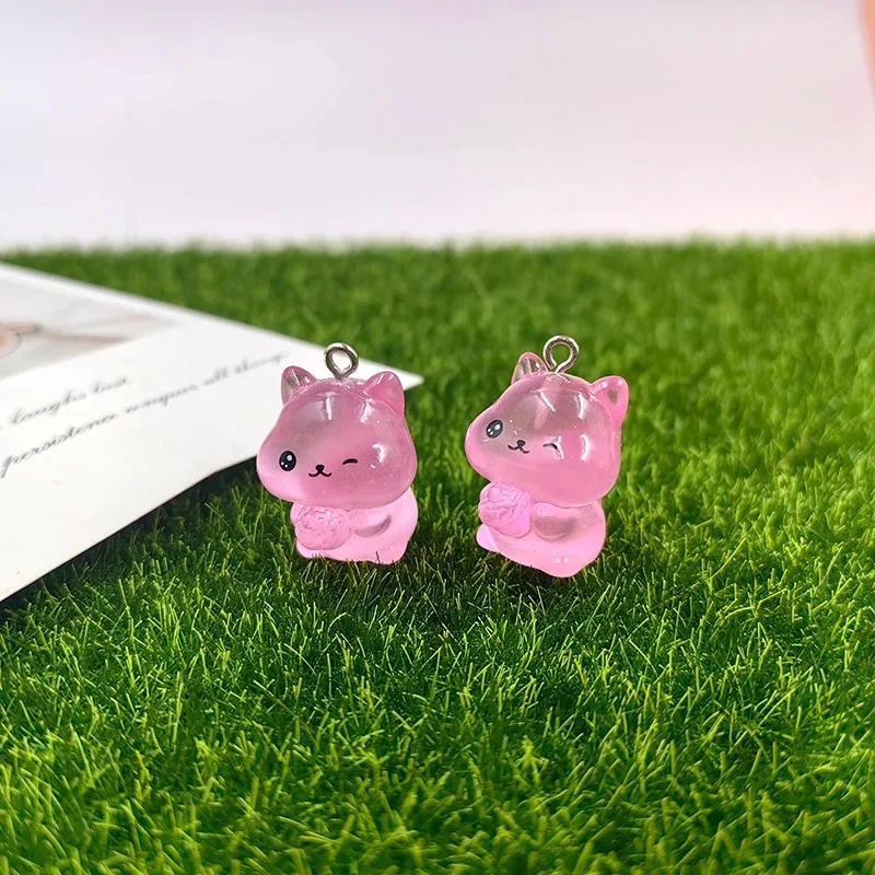 10Pcs Glow In The Dark Kawaii  - Resin Craft Supplies 评论和价格