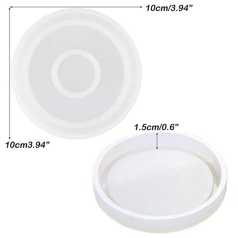 3 Pack Big DIY Round Coaster S - Coaster Mold Round 评论和价格