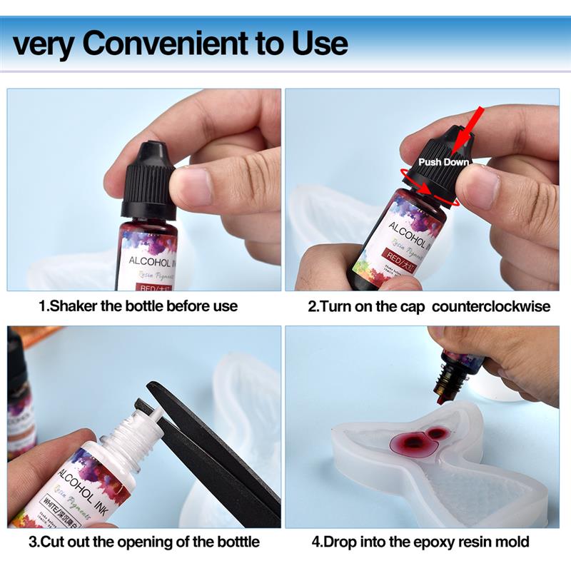 1 Set Epoxy Resin Pigment Kit  - Resin Dye Alcohol 评论和价格