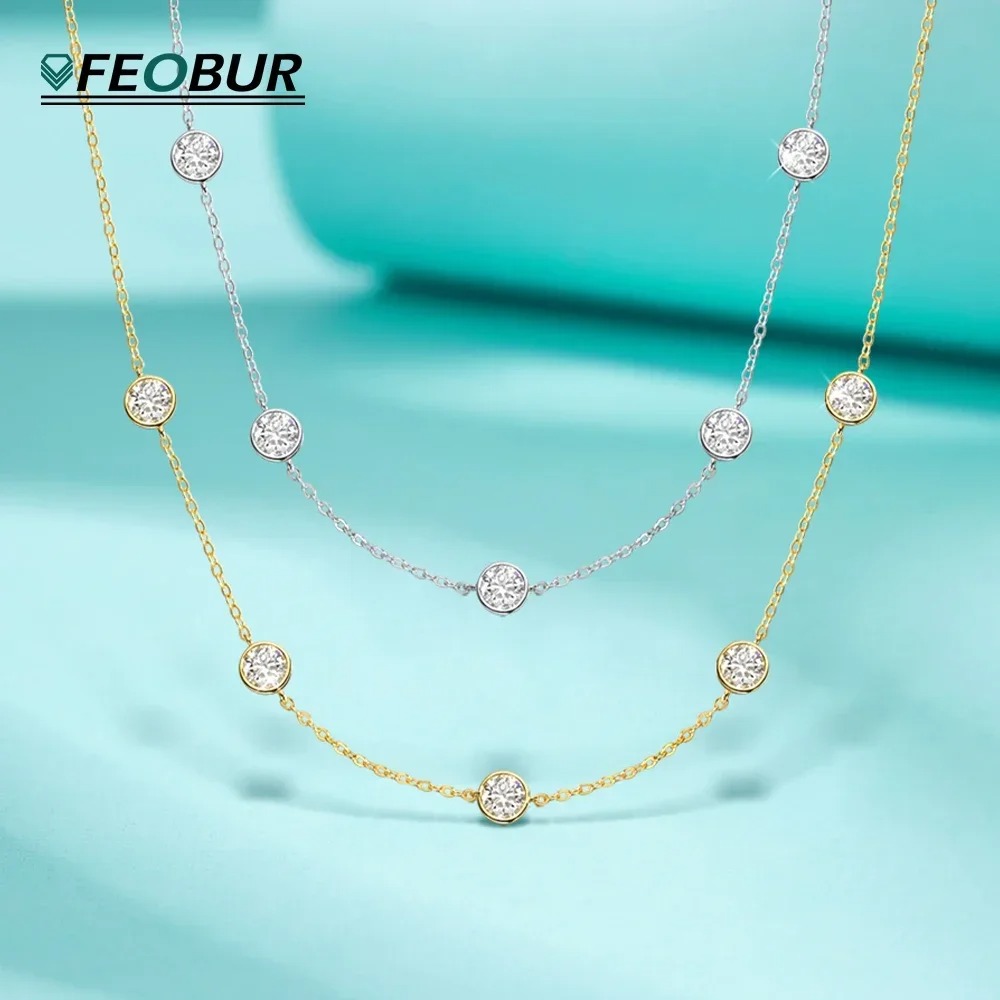 GRA Certified 5mm Moissanite N - Bezels Set Pendant 评论和价格